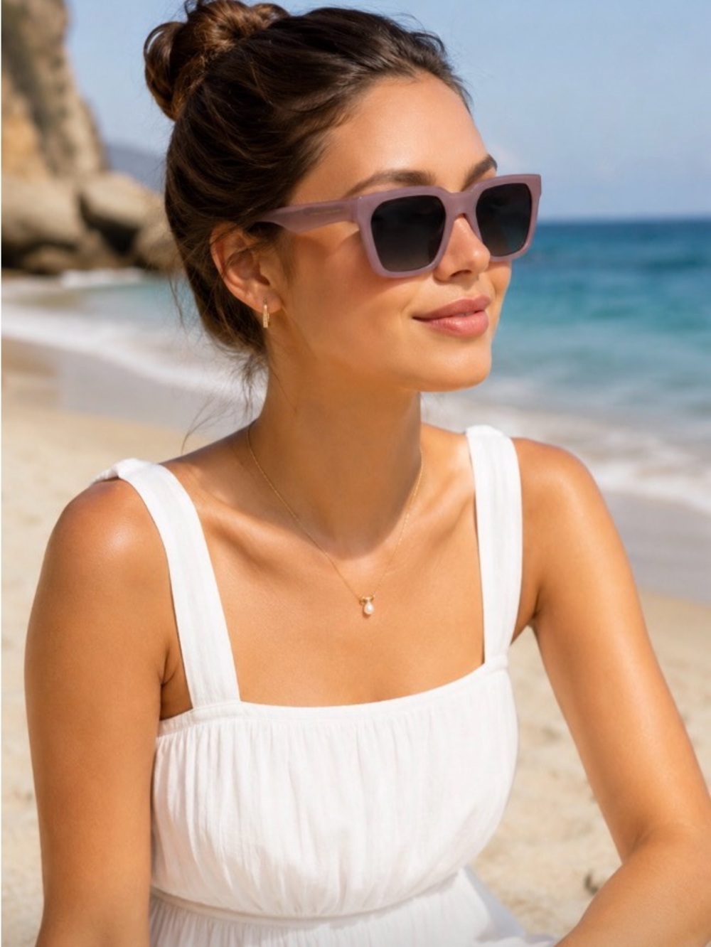 Carolina Lemke Berlin Eyewear - Foo Milky, Purple + Premium Case 7923-07
